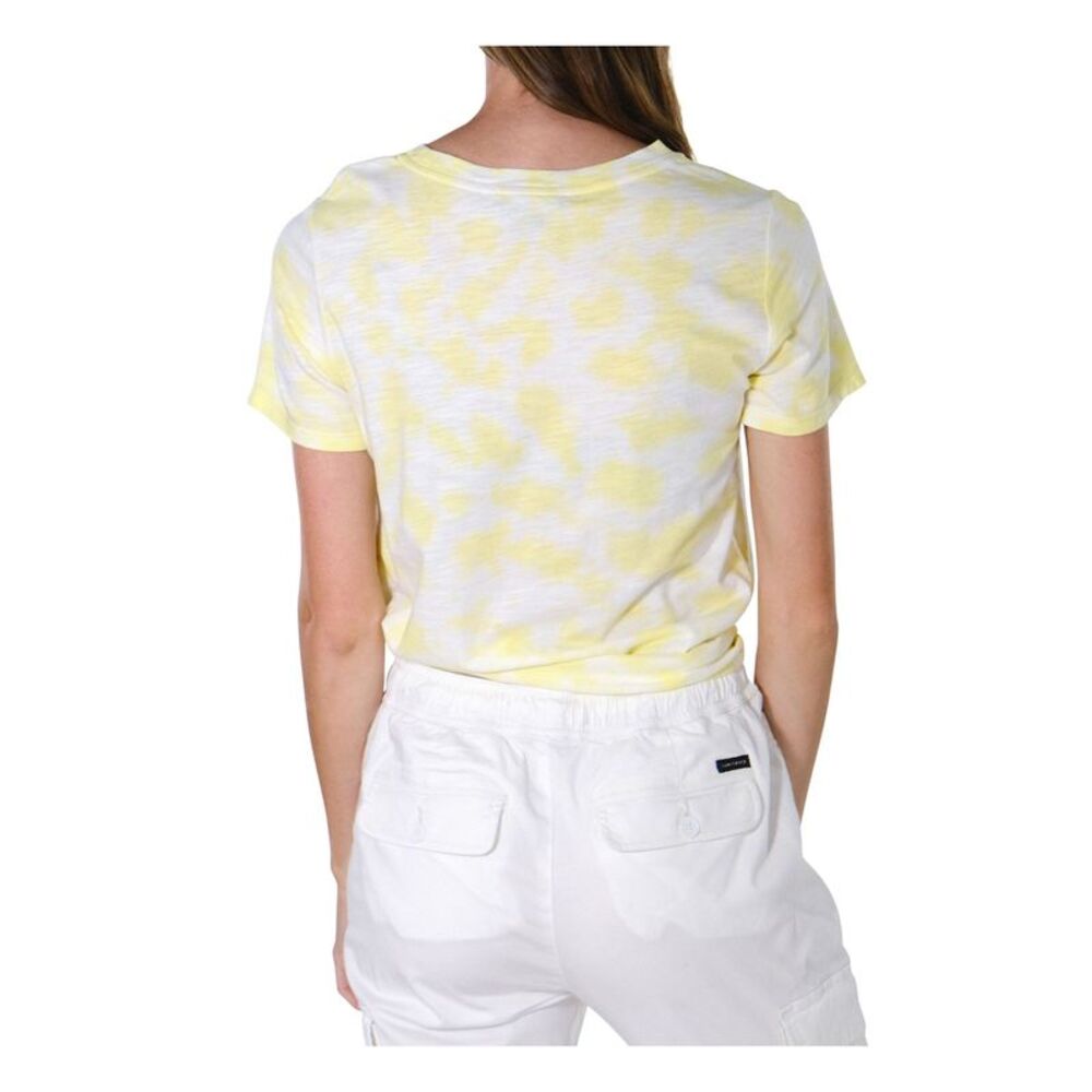 SANCTUARY Womens Yellow Tie Dye Short Sleeve Crew Neck T-Shirt XS - Picture 2 of 4